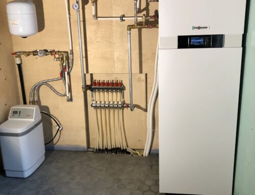 Viessmann 222-s seerja õhk- vesi soojuspumba paigaldus Kuressaares.